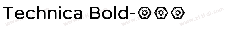 Technica Bold字体转换